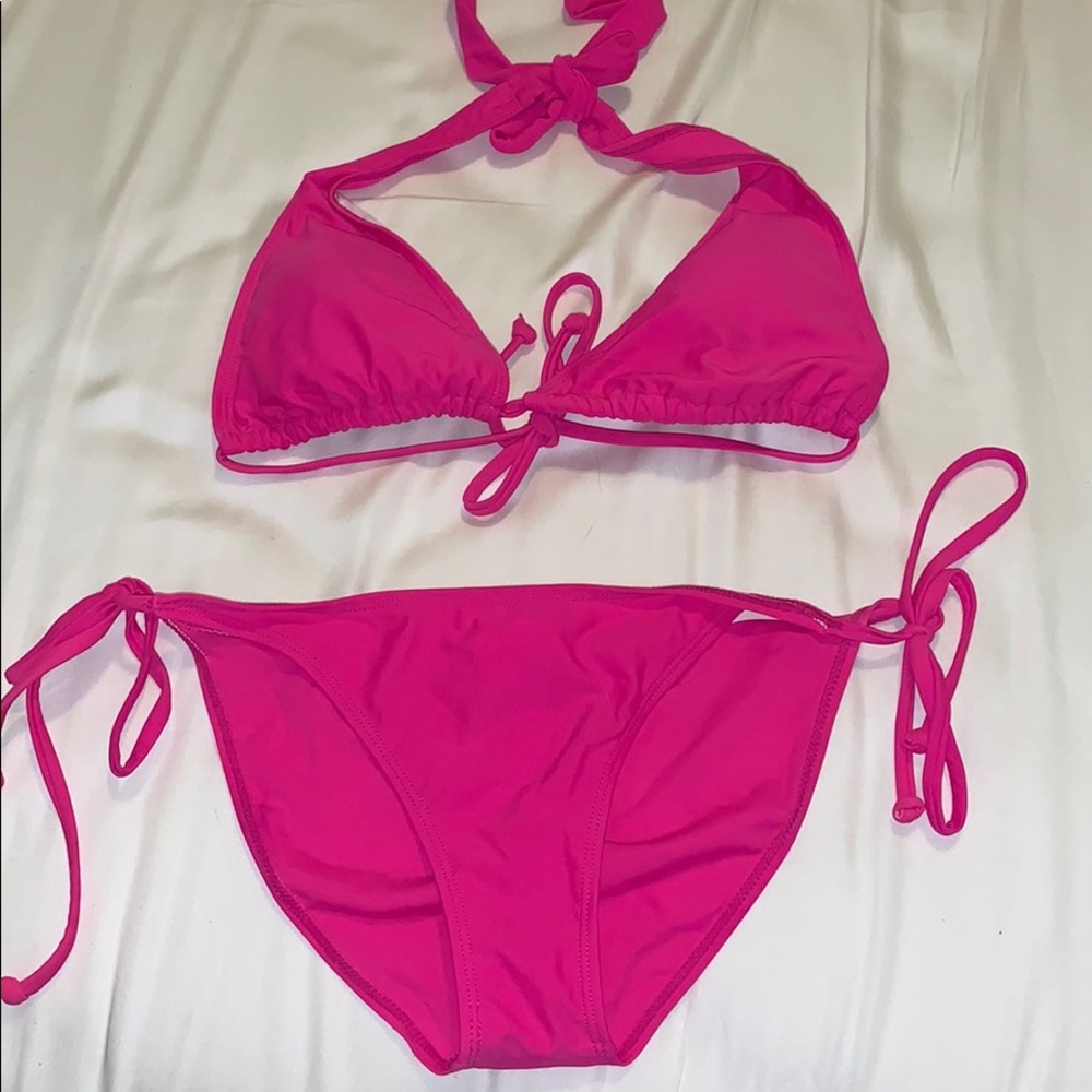 hot pink bikini